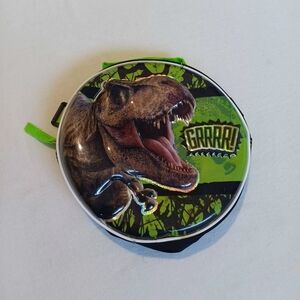 Jurassic World Kids Zip Lunch Pail W/Green & Black Design (No Strape Provided)